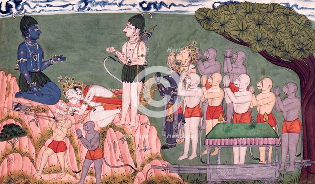 Sugriva's Farewell, 1700-1725. Creator: Unknown.
