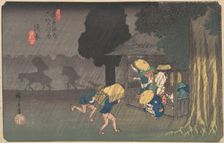 Suhara, from The Sixty-nine Stations of the Kisokaido, ca. 1838., ca. 1838. Creator: Ando Hiroshige