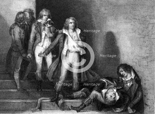 Suicide of Romme, Goujon, Duquesnoy, Soubrany and Bourbotte, French Revolution, 1795. Artist: Unknown