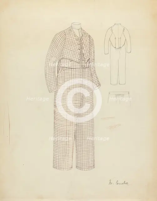 Suit, 1935/1942. Creator: Margaret Concha.