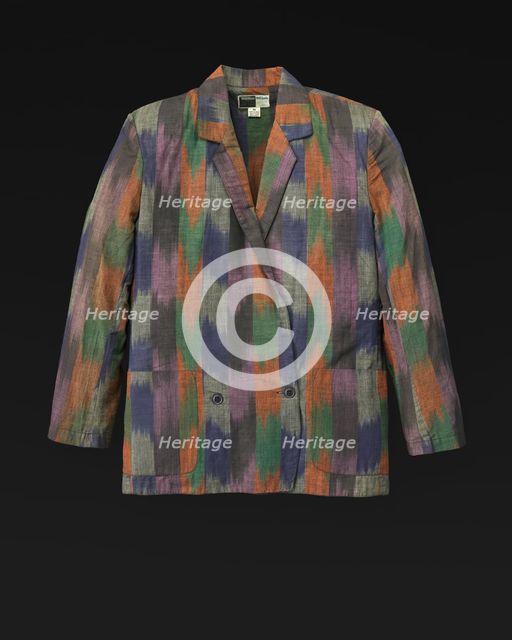Suit: jacket, blouse, and skirt designed by Willi Smith, 1969-1987. Creator: Willi Smith.