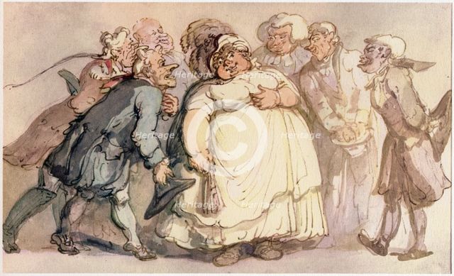 Suitors, c1780-1825. Creator: Thomas Rowlandson.