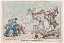 Suitable Restrictions, January 28, 1789., January 28, 1789. Creator: Thomas Rowlandson