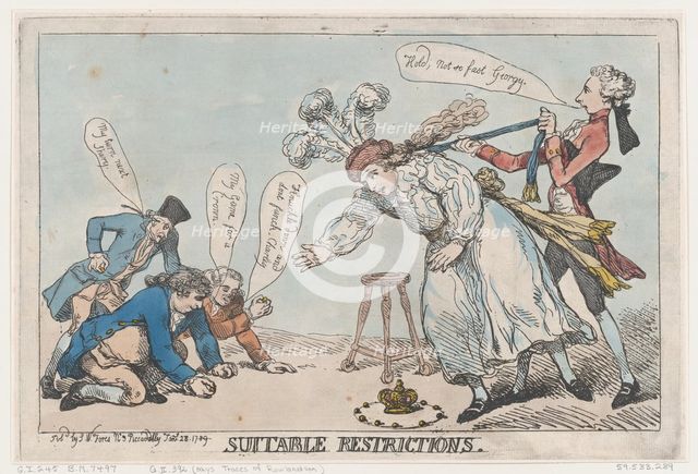 Suitable Restrictions, January 28, 1789., January 28, 1789. Creator: Thomas Rowlandson.