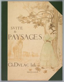 Suite de Paysages: Cover, 1892-1893. Creator: Charles Marie Dulac (French, 1865-1898); Eugène Martial Simas (French, 1862-1926); Monrocq