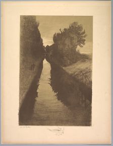 Suite de Paysages: Landscape, Plate 1, Remarque, A Fish, 1892-1893. Creator: Charles Marie Dulac (French, 1865-1898); Printer: Distribué