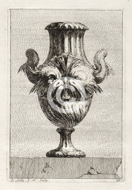 Suite of Vases: Plate 10, 1746. Creator: Jacques François Saly (French, 1717-1776).