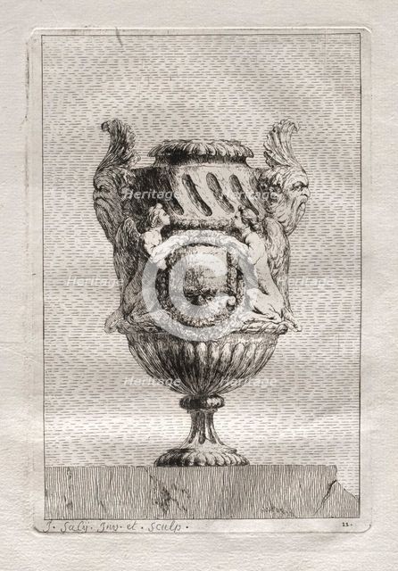 Suite of Vases: Plate 11, 1746. Creator: Jacques François Saly (French, 1717-1776).