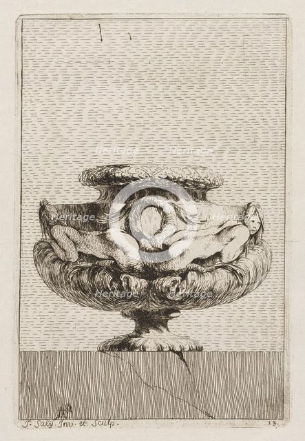 Suite of Vases: Plate 13, 1746. Creator: Jacques François Saly (French, 1717-1776).