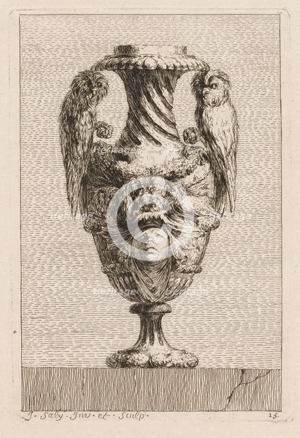 Suite of Vases: Plate 15, 1746. Creator: Jacques François Saly (French, 1717-1776).