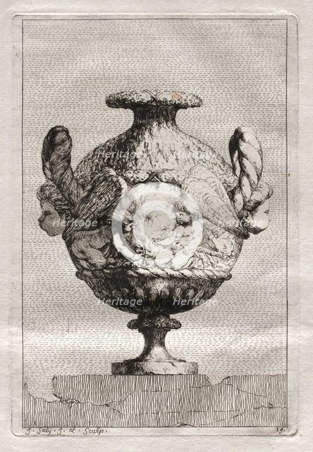 Suite of Vases: Plate 19, 1746. Creator: Jacques François Saly (French, 1717-1776).
