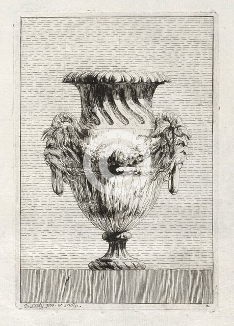 Suite of Vases: Plate 2, 1746. Creator: Jacques François Saly (French, 1717-1776).