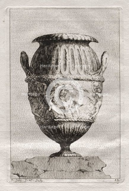 Suite of Vases: Plate 22, 1746. Creator: Jacques François Saly (French, 1717-1776).