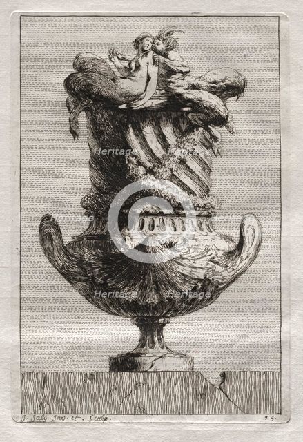 Suite of Vases: Plate 25, 1746. Creator: Jacques François Saly (French, 1717-1776).