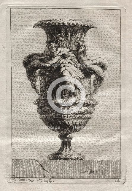 Suite of Vases: Plate 26, 1746. Creator: Jacques François Saly (French, 1717-1776).