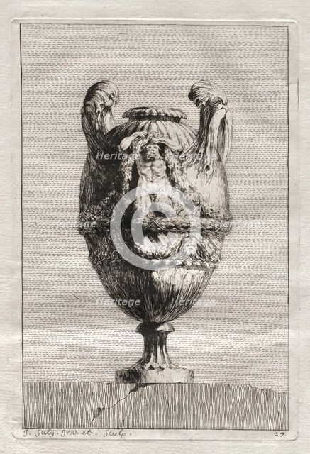 Suite of Vases: Plate 27, 1746. Creator: Jacques François Saly (French, 1717-1776).