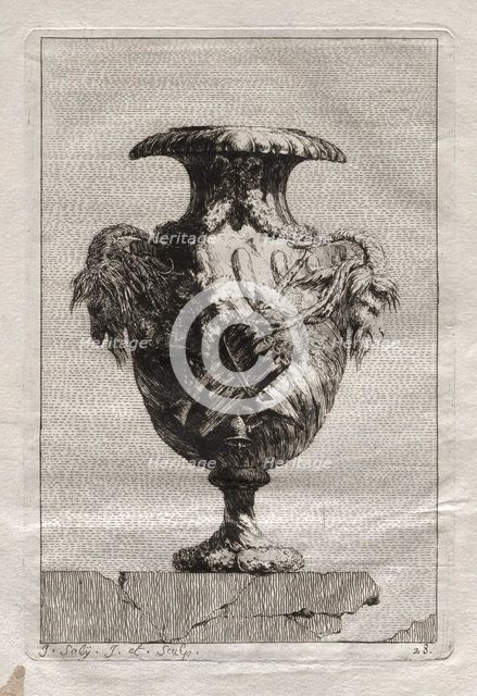 Suite of Vases: Plate 28, 1746. Creator: Jacques François Saly (French, 1717-1776).