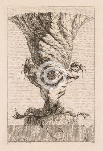 Suite of Vases: Plate 30, 1746. Creator: Jacques François Saly (French, 1717-1776).