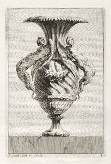 Suite of Vases: Plate 4, 1746. Creator: Jacques François Saly (French, 1717-1776)