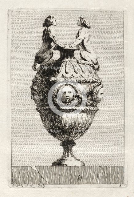Suite of Vases: Plate 5, 1746. Creator: Jacques François Saly (French, 1717-1776).