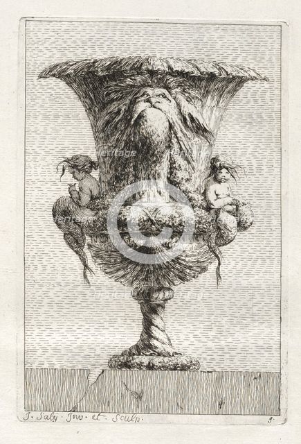 Suite of Vases: Plate 9, 1746. Creator: Jacques François Saly (French, 1717-1776).