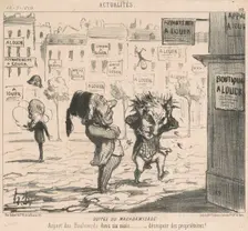 Suites du macadamisage, 19th century. Creator: Honore Daumier