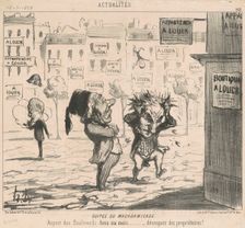 Suites du macadamisage, 19th century. Creator: Honore Daumier
