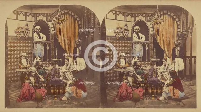 Sujets D'Orient, 1858-1861. Creator: Furne Fils & H. Tournier.