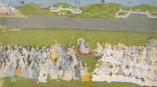 Sukadeva Reciting the Bhagavata Purana (Ancient Stories of the Lord)..., between 1750 and 1775. Creator: Unknown