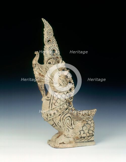 Sukothai-Turiang makara roof finial, Thailand, 14th-early 15th century. Creator: Unknown.