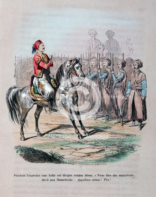 Suleiman Pasha, 1847. Artist: Jean Adolphe Beauce