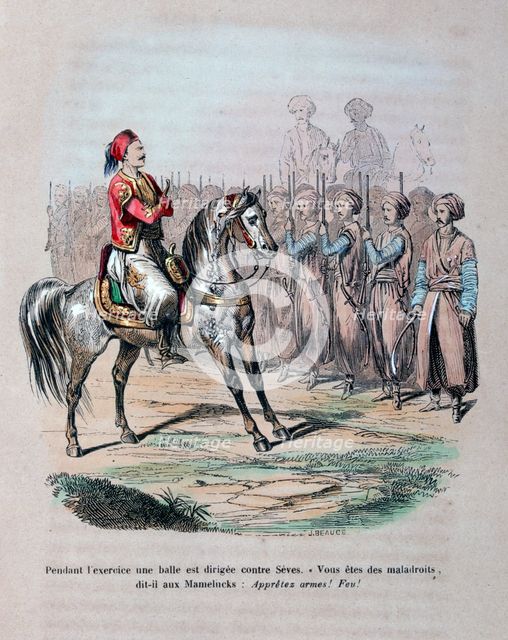 Suleiman Pasha, 1847. Artist: Jean Adolphe Beauce