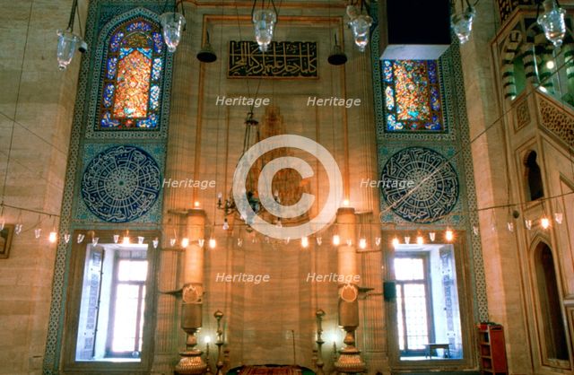 Suleymaniye Mosque, Interior, 1557. Artist: Unknown