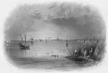 Sulina, Mouth of the Danube c1838. Artist: Robert Wallis