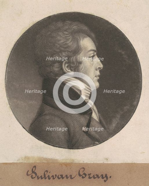 Sulivan Gray, 1807. Creator: Charles Balthazar Julien Févret de Saint-Mémin.