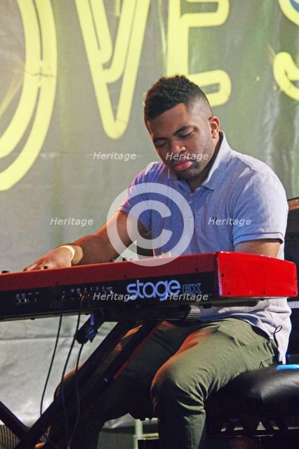Sullivan Fortner, Love Supreme Jazz Festival, Glynde Place, East Sussex, 2015.  Artist: Brian O'Connor.