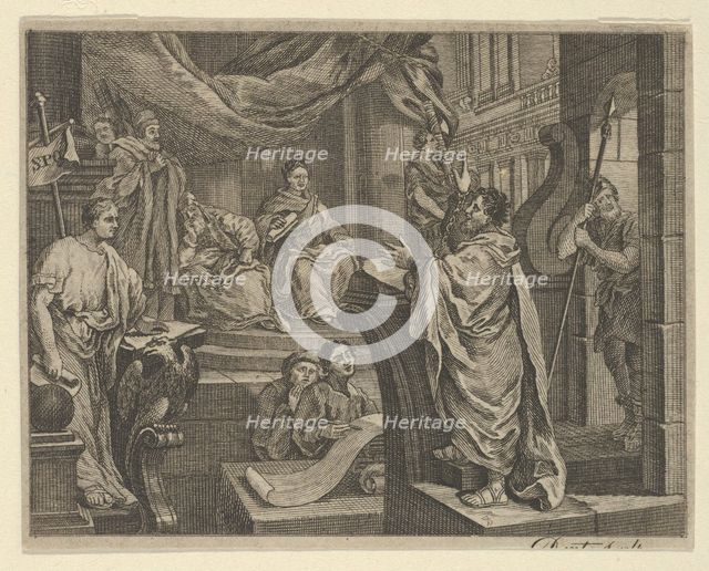 Sullivan's Paul Before Felix, ca. 1800. Creator: Dent.
