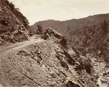 Sulphur Creek and Flume-road to Geysers, 1868-70, printed ca. 1876. Creator: Carleton Emmons Watkins
