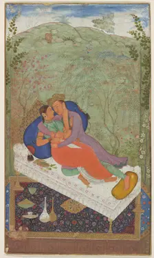 Sultan Murad and a Consort, ca. 1597. Creator: Manohar