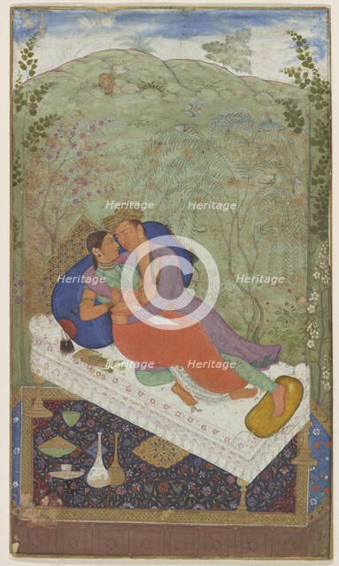 Sultan Murad and a Consort, ca. 1597. Creator: Manohar.