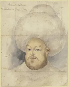 Sultan Murad III, 16th century. Creator: Melchior Lorck