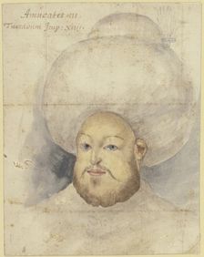 Sultan Murad III, 16th century. Creator: Melchior Lorck