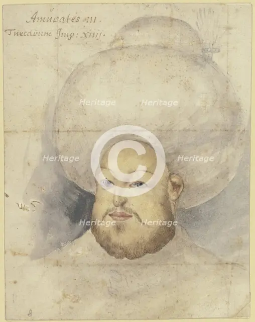 Sultan Murad III, 16th century. Creator: Melchior Lorck.