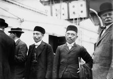Sultan of Sulu with his brother and others, 1910. Creator: Bain News Service