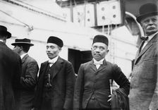 Sultan of Sulu with his brother and others, 1910. Creator: Bain News Service