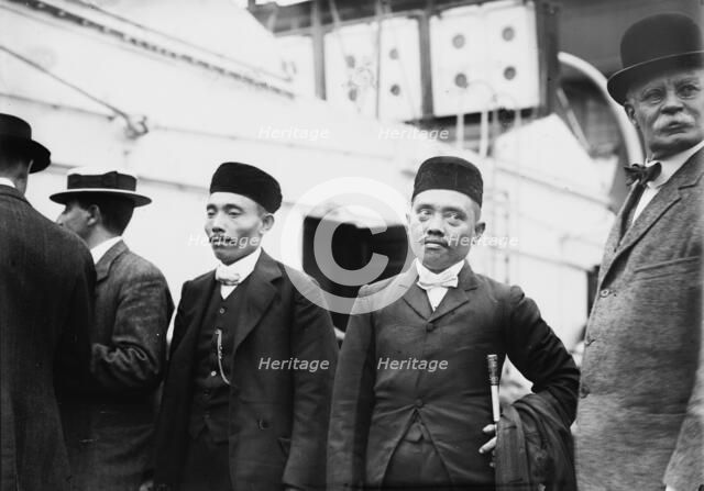Sultan of Sulu with his brother and others, 1910. Creator: Bain News Service.