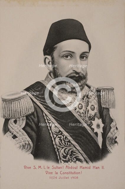 Sultan Abdulhamid II (1842-1918), Emperor of the Ottomans, Caliph of the Faithful, 1908. Creator: Anonymous.