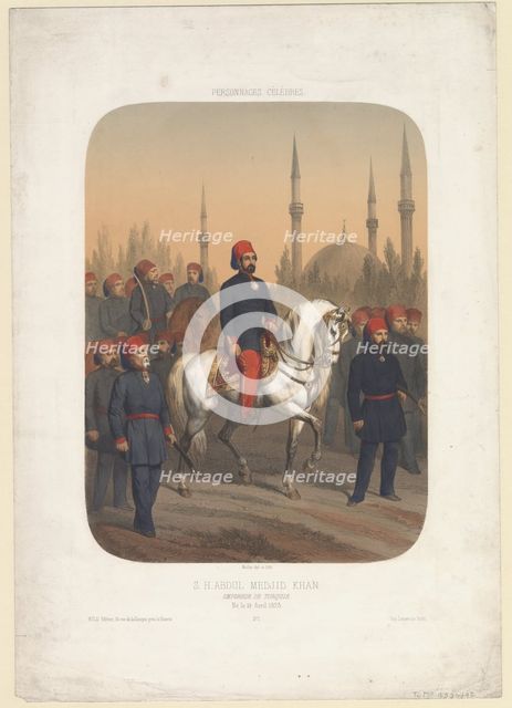 Sultan Abdülmecid I (1823-1861), 1845. Artist: Anonymous  