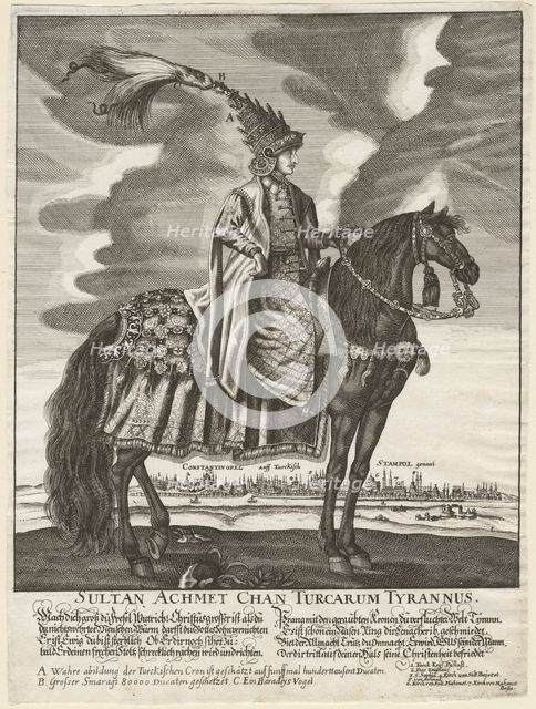 Sultan Ahmed III (1673-1736), 1710. Artist: Anonymous  