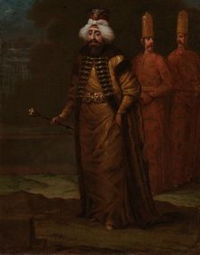 Sultan Ahmed III, c.1727-c.1730. Creator: Jean Baptiste Vanmour
